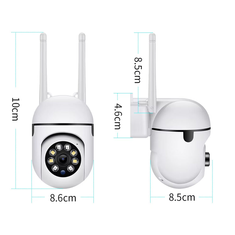 1080P WiFi Security Camera — Night Vision & PTZ Indoor Control