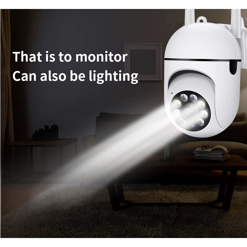 1080P WiFi Security Camera — Night Vision & PTZ Indoor Control